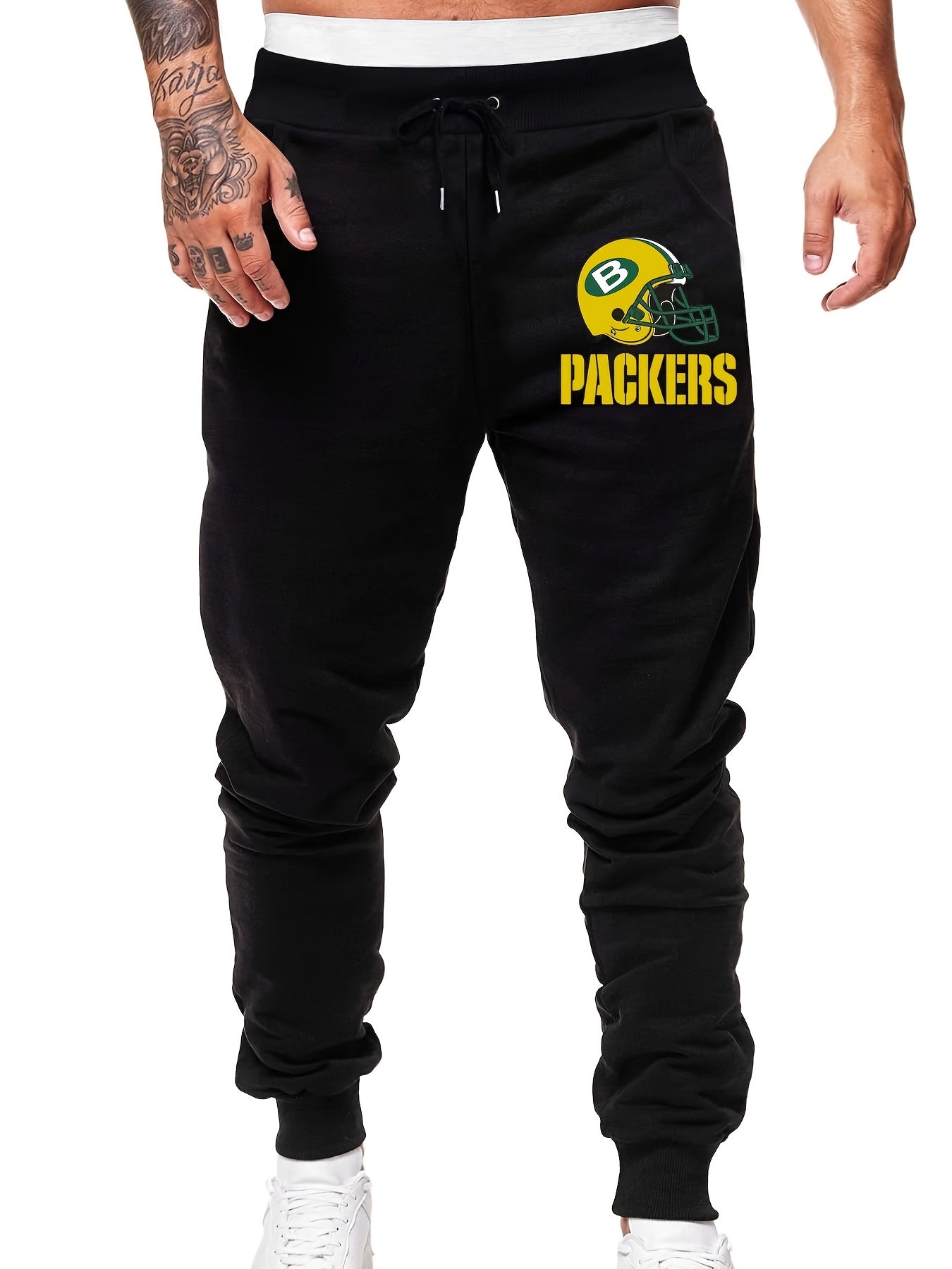 Men s Foot Bowl Element Cartoon Graphic Print Drawstring Sweatpants