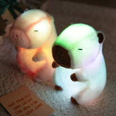 Light Up Capybara Plush Toy LED Lights Soft Glowing Stuffed Animal