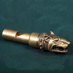 Retro Zodiac Whistle Brass Dragon Head Outdoor Emergency Supplies