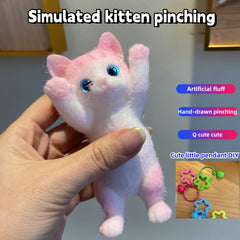 Soft Rubber Kitten Squeeze Toy Plush Action Toy Ages 3+