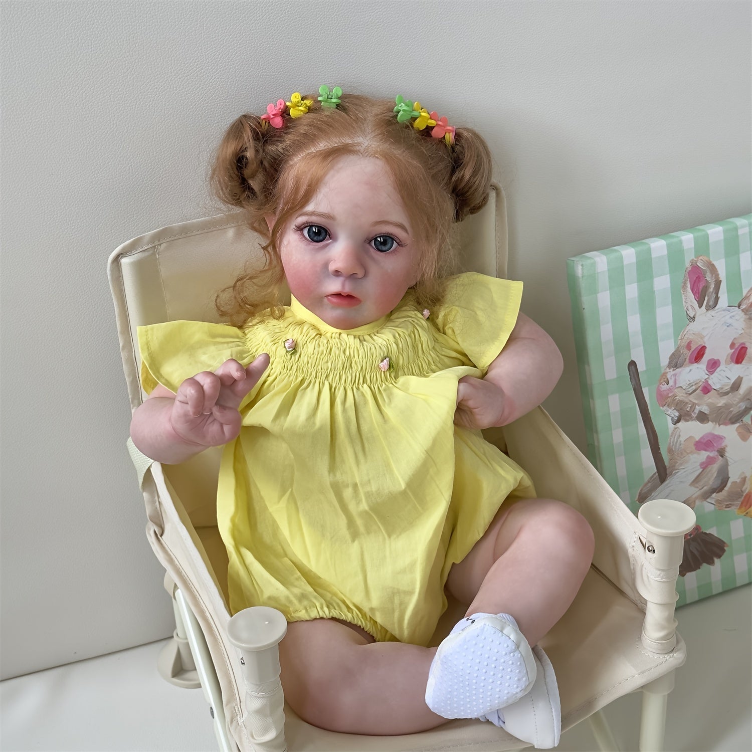 60 96 Cm Reborn Doll Baby Realistic 3D Skin Soft Body Hand Rooted Hair