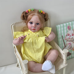 60 96 Cm Reborn Doll Baby Realistic 3D Skin Soft Body Hand Rooted Hair