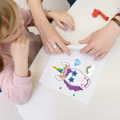 12pcs 24pcs Make A Face Stickers Unicorn Party Favors Crafts
