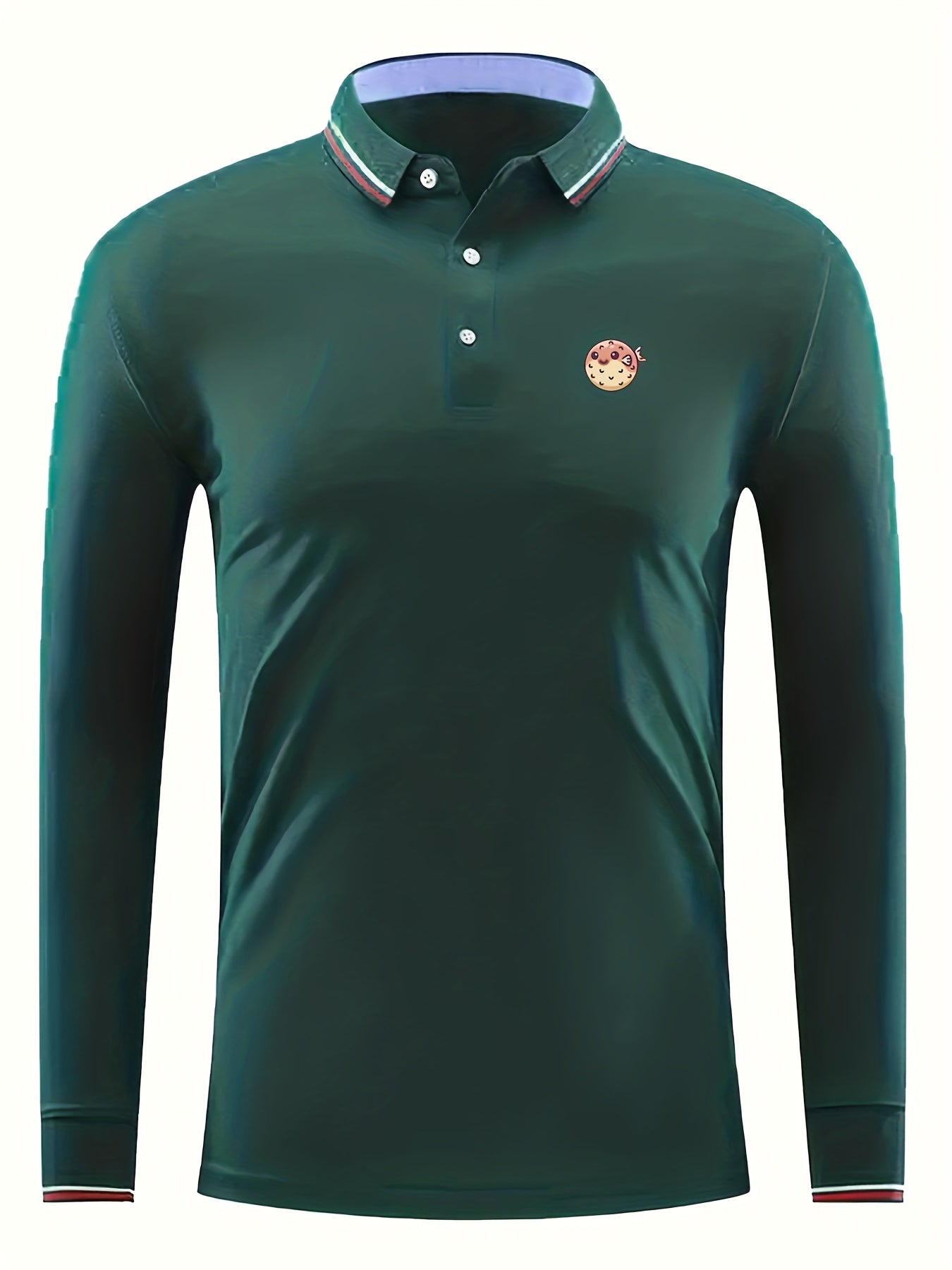 Men's Lightweight Long Sleeve Polo Shirt