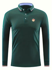Men's Lightweight Long Sleeve Polo Shirt
