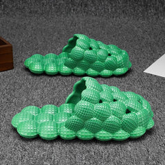 Men's Massage Bubble Slides Cushioned Spa Slippers Golf Ball Cloud Shoes