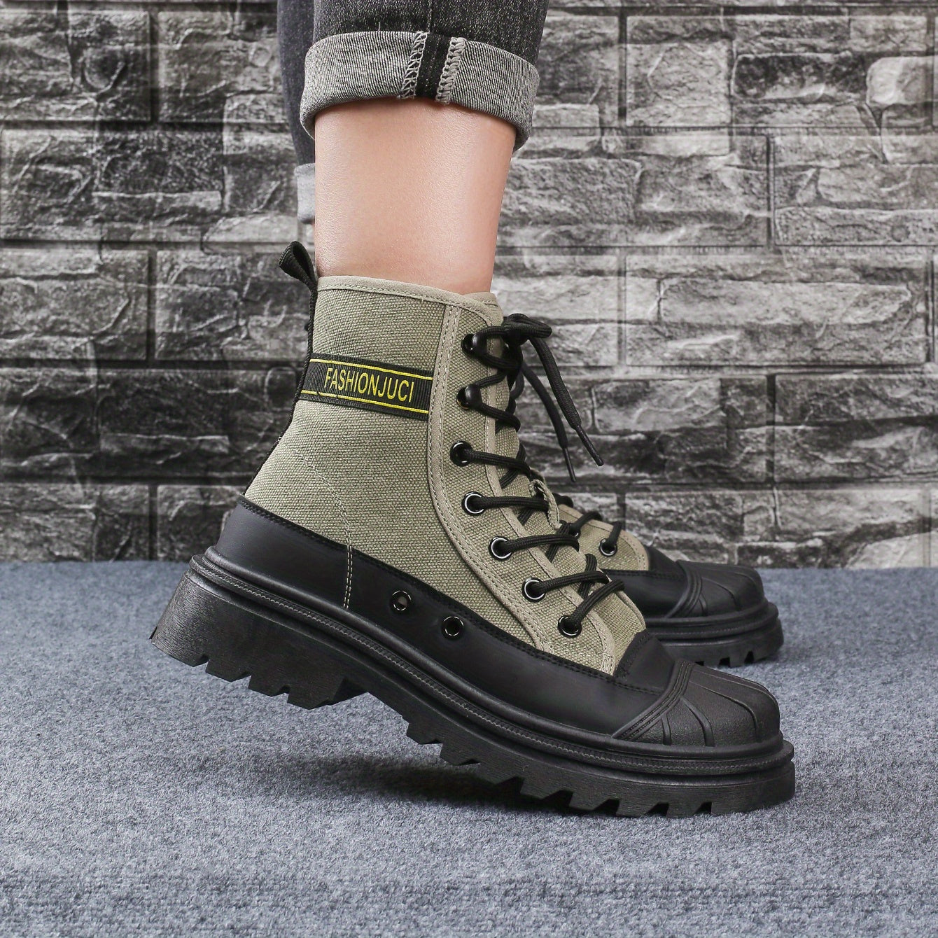 Women's Lace Up Chunky Heel Outdoor Boots