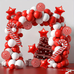 87pcs Red Balloons for Birthday, Wedding & Baby Shower Decor