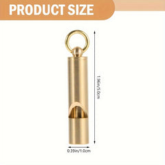 2pc Pure Brass Whistles High Frequency Field Survival Whistle