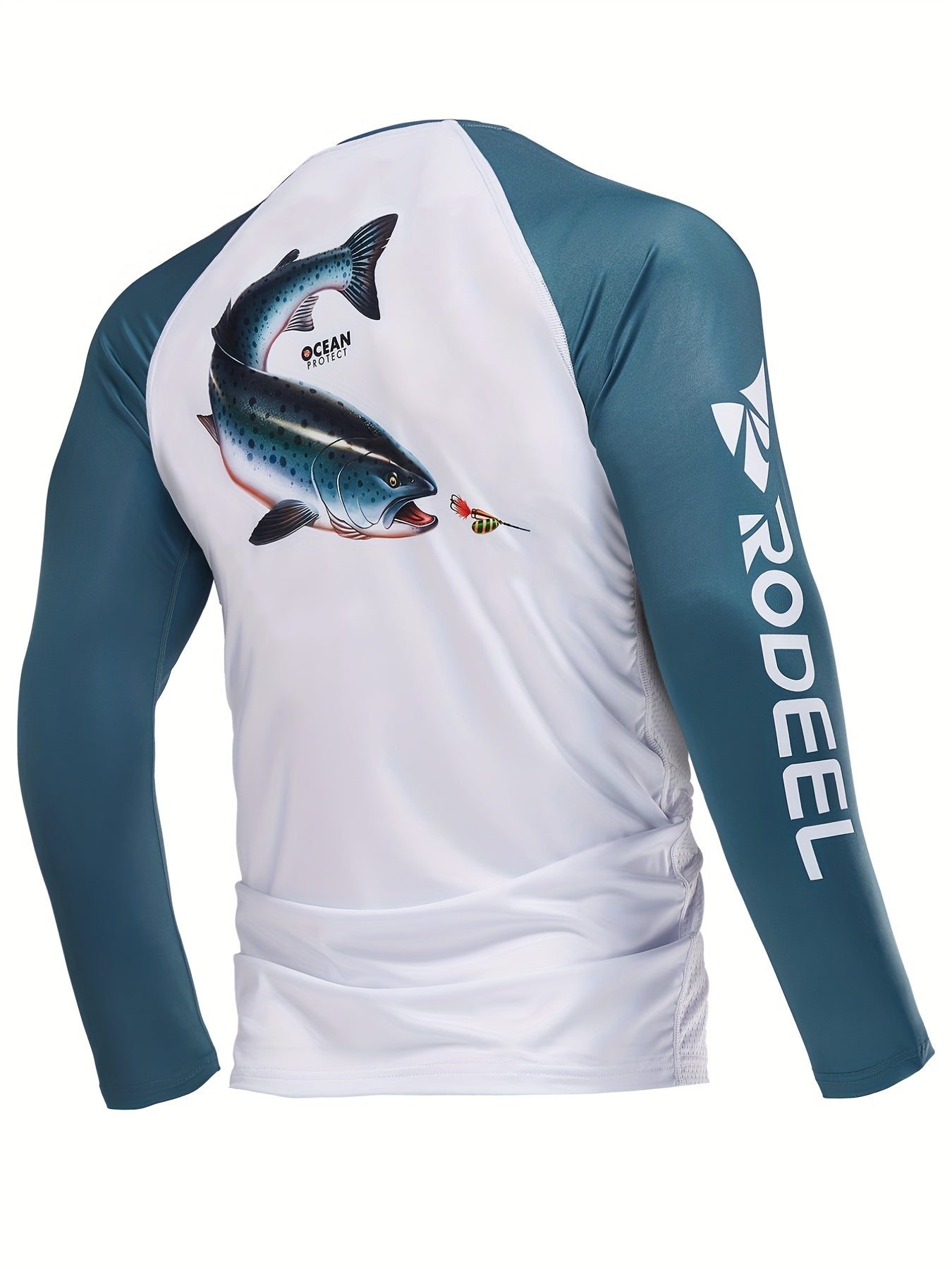 Men's UPF 50 Sun Protection Raglan Shirt for Fishing & Hiking