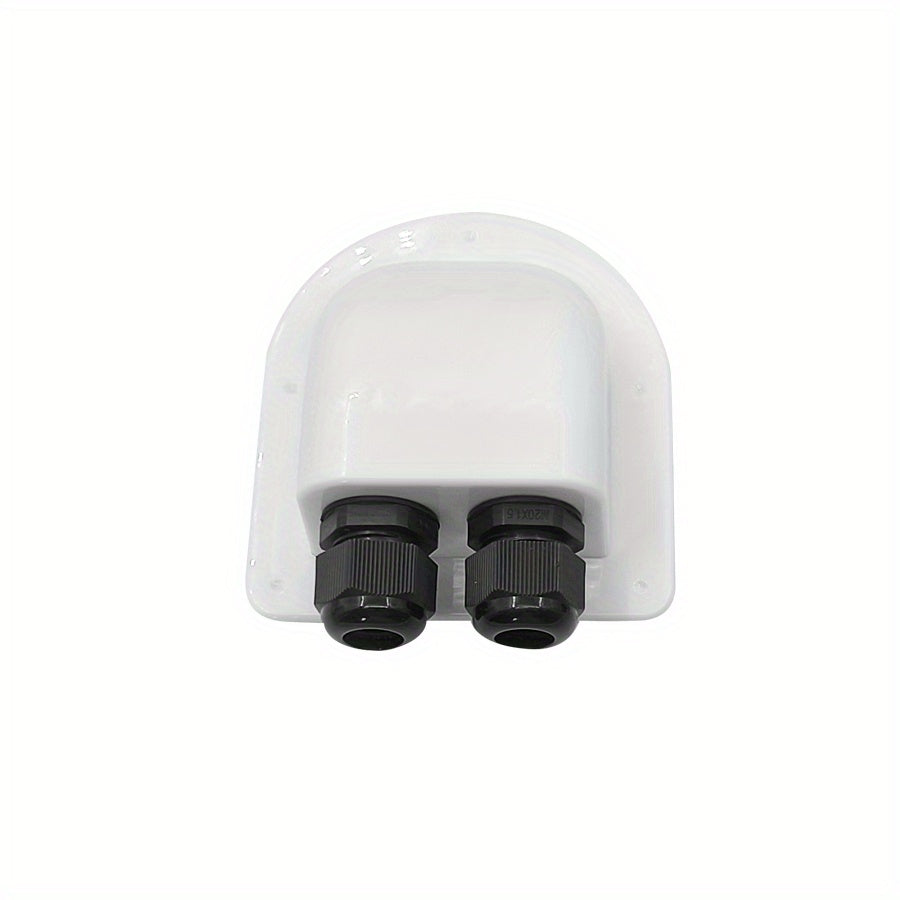Waterproof Junction Box for RV Roof Solar Panel Wiring Double Hole