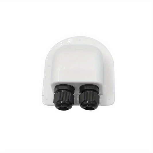 Waterproof Junction Box for RV Roof Solar Panel Wiring Double Hole