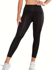 High Waist Yoga Pants with Pocket, Butt Lifting Leggings