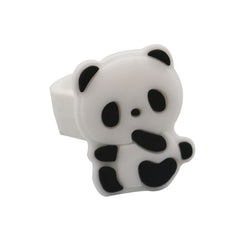 12 Girls Kids Pop Panda Rings Pack
