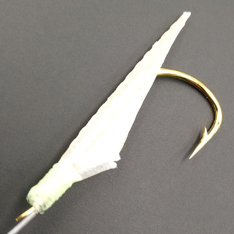 Sabiki Fish Skin Bait Rigs High Carbon Hook Luminous Bead