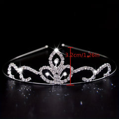 Rhinestone Headband Queen Crown Tiara Head Jewelry Hair Accessories