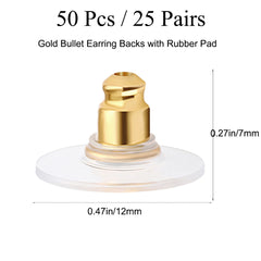 Silver Earring Safety Backs - Replacement Clutch Backs for Earrings - 5 Pairs