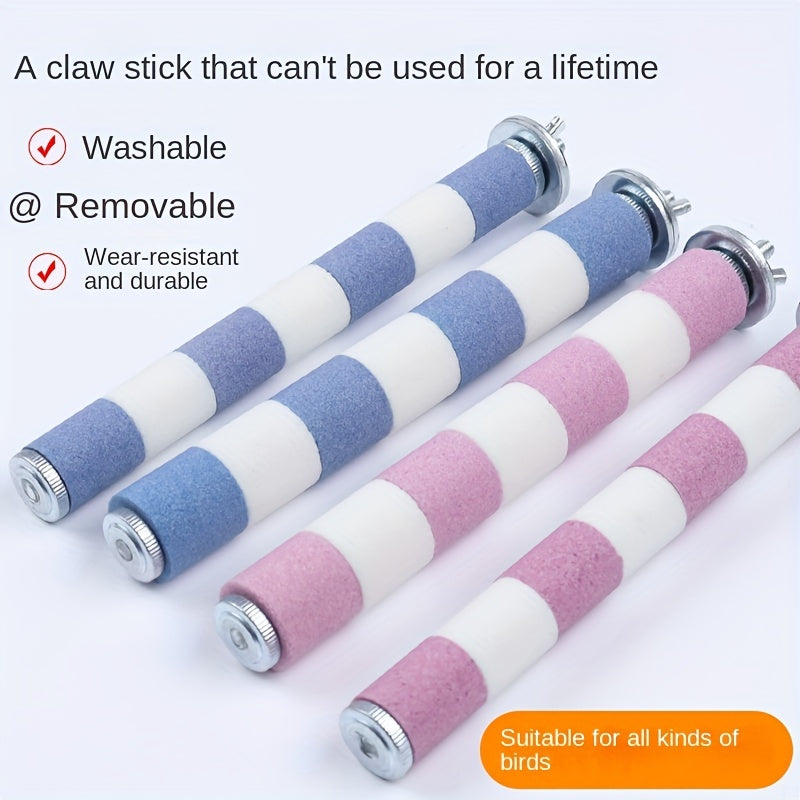 Stainless Steel Bird Stand for Parrot Grinding Nails Teeth