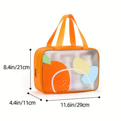 Beach Tote Bag with Wet Dry Separation for Sports Fitness and Cosmetics