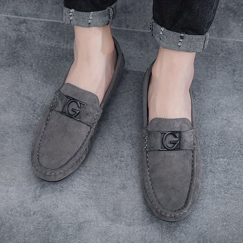 Men's Moc Toe Loafer Shoes Non Slip Slip On Shoes