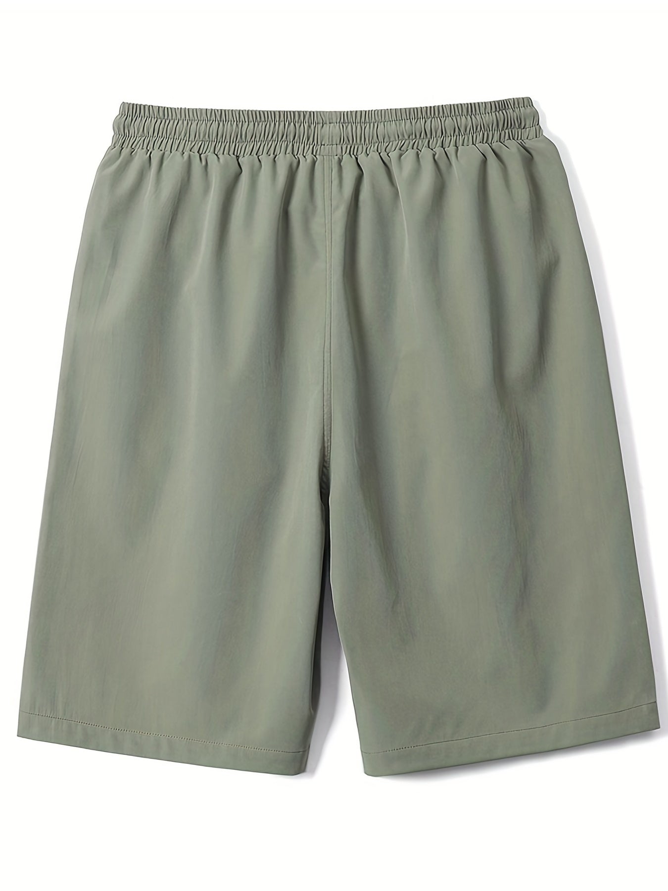 Men's Breathable Solid Shorts With Side Pockets
