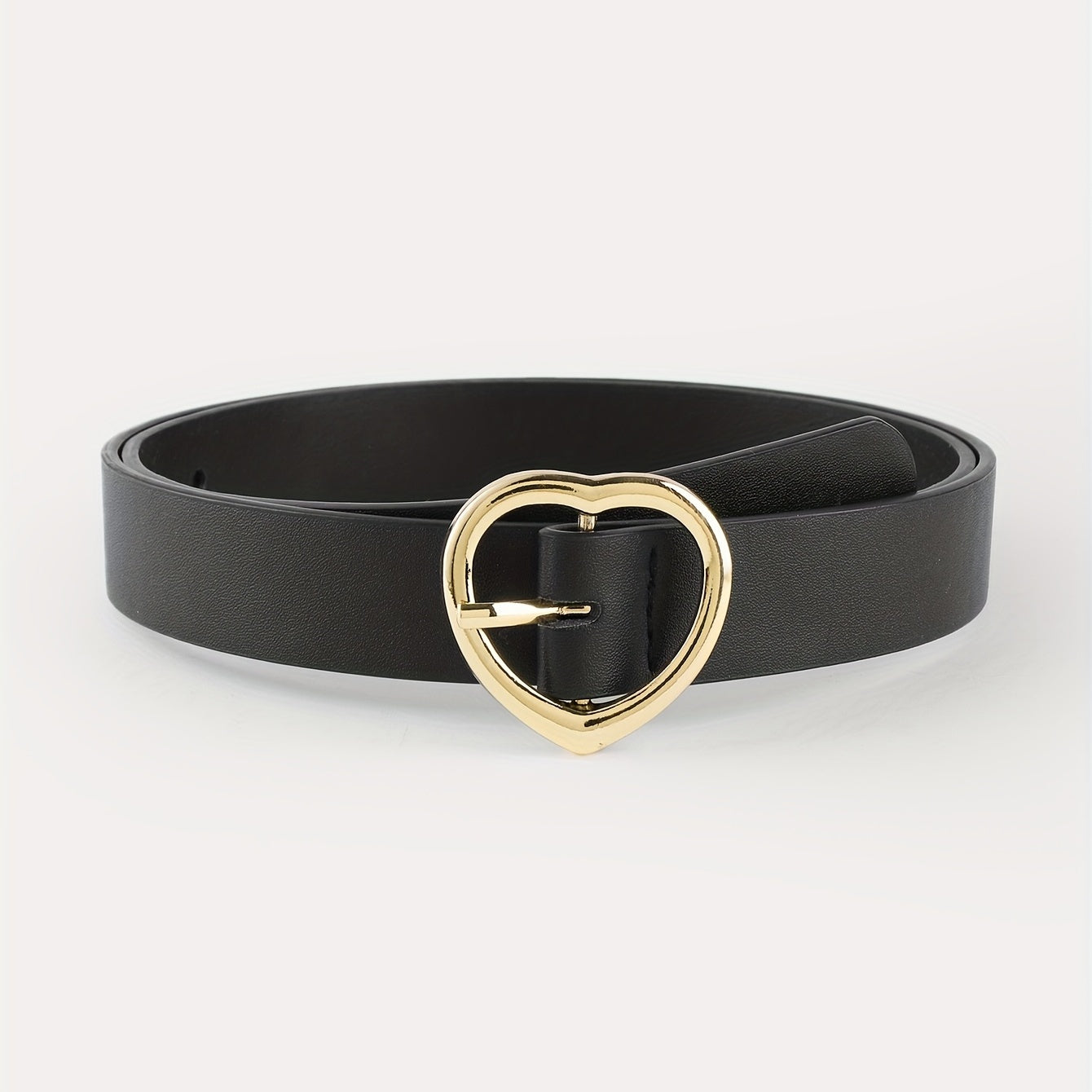 Heart Pin Buckle PU Belt for Women