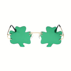 Green Four Leaf Sunglasses for St Patrick's Day
