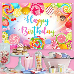 Sweet Donut Backdrop Banner for Candy Bar & Party Decor
