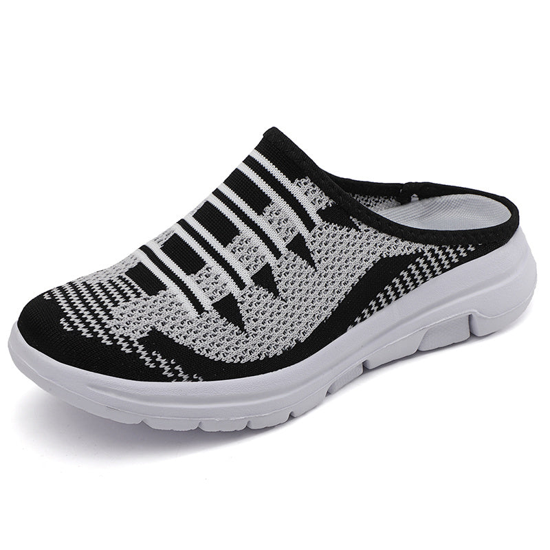 Mesh Breathable Slip on Shoes Contrast Soft Slippers Women's Footwear