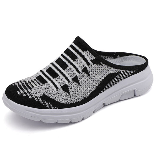 Mesh Breathable Slip on Shoes Contrast Soft Slippers Women's Footwear