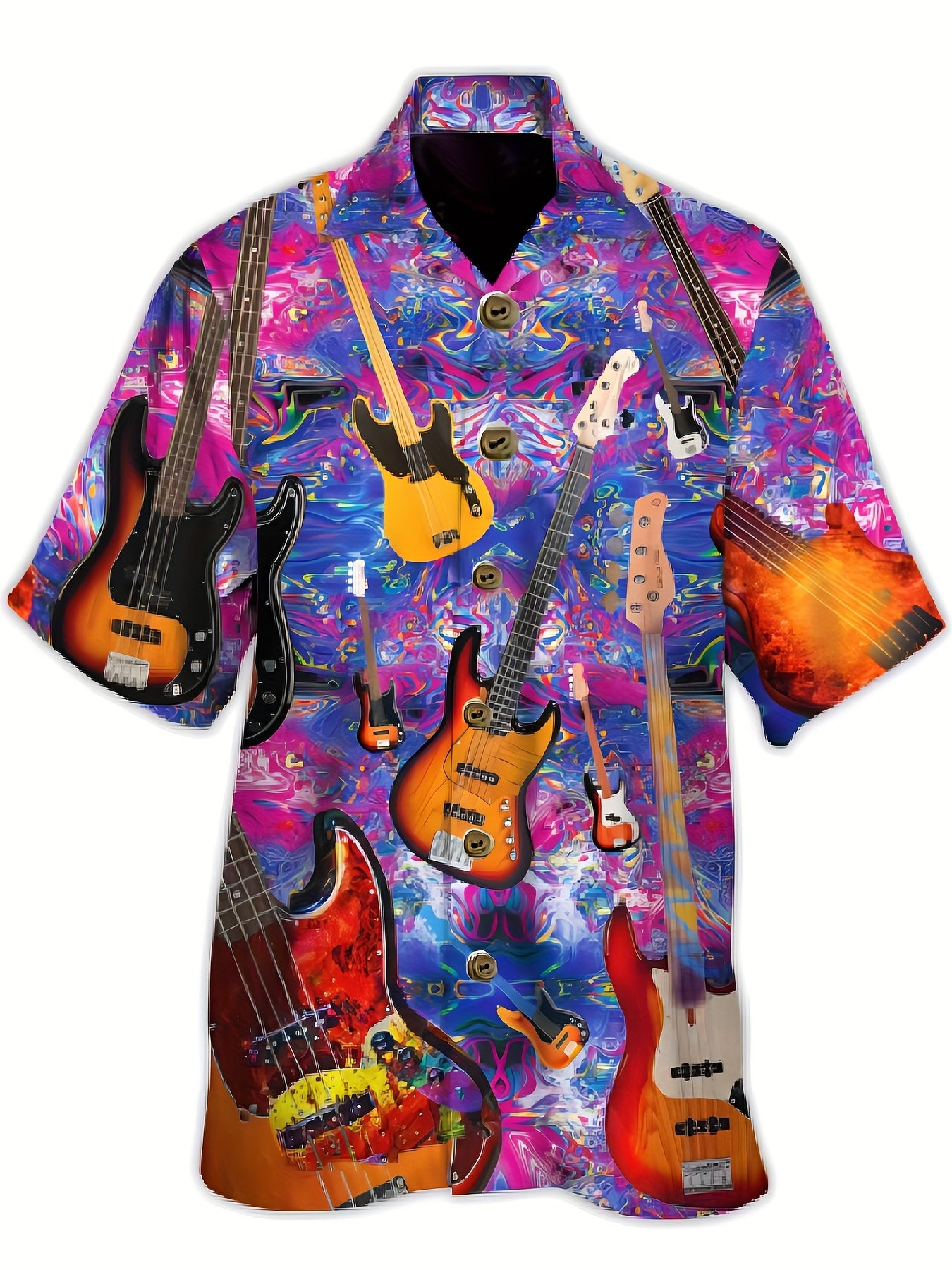 Men's All Over Printed Band T Shirt Hip Hop Concert Hawaiian Beach Short Sleeve