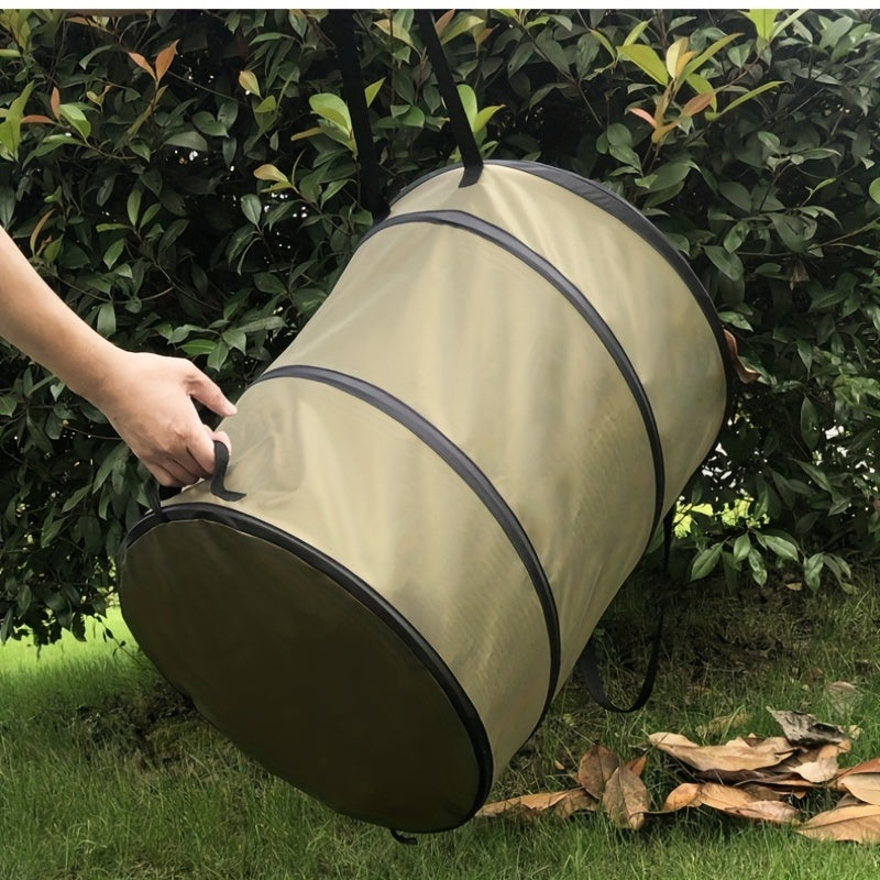 Large Outdoor Garbage Cans Garden Portable Garbage Cans Leaves Bin Bag