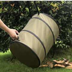 Large Outdoor Garbage Cans Garden Portable Garbage Cans Leaves Bin Bag