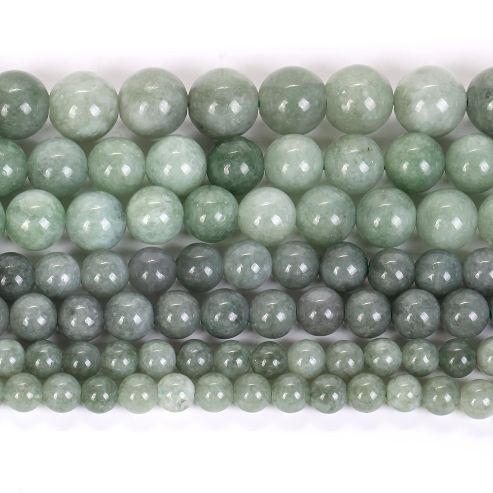Burmese Jade Loose Beads 6mm - 12mm for Jewelry Making