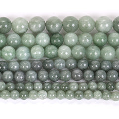 Burmese Jade Loose Beads 6mm - 12mm for Jewelry Making