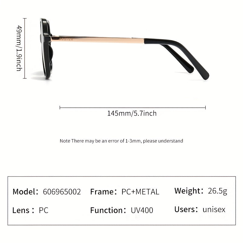 Men's HD Anti-UV Square Sunglasses with Glasses Box & Cloth