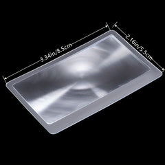 5-Pack Credit Card Magnifiers 3X Portable Pocket Magnifying Glass