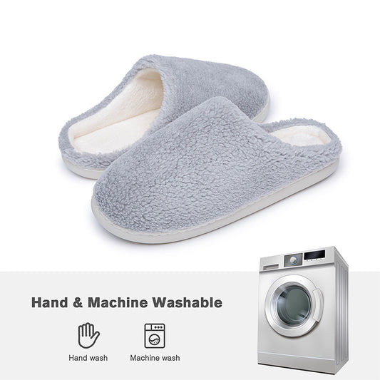 Men's Memory Foam Warm Fleece Comfortable House Slippers Winter