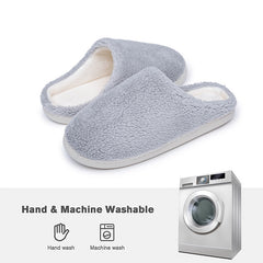 Men's Memory Foam Warm Fleece Comfortable House Slippers Winter