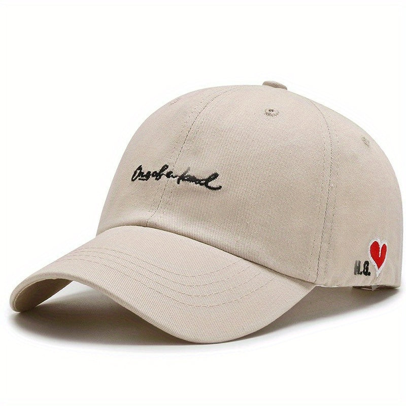 Embroidered Sunshade Hat Outdoor Leisure Baseball Cap
