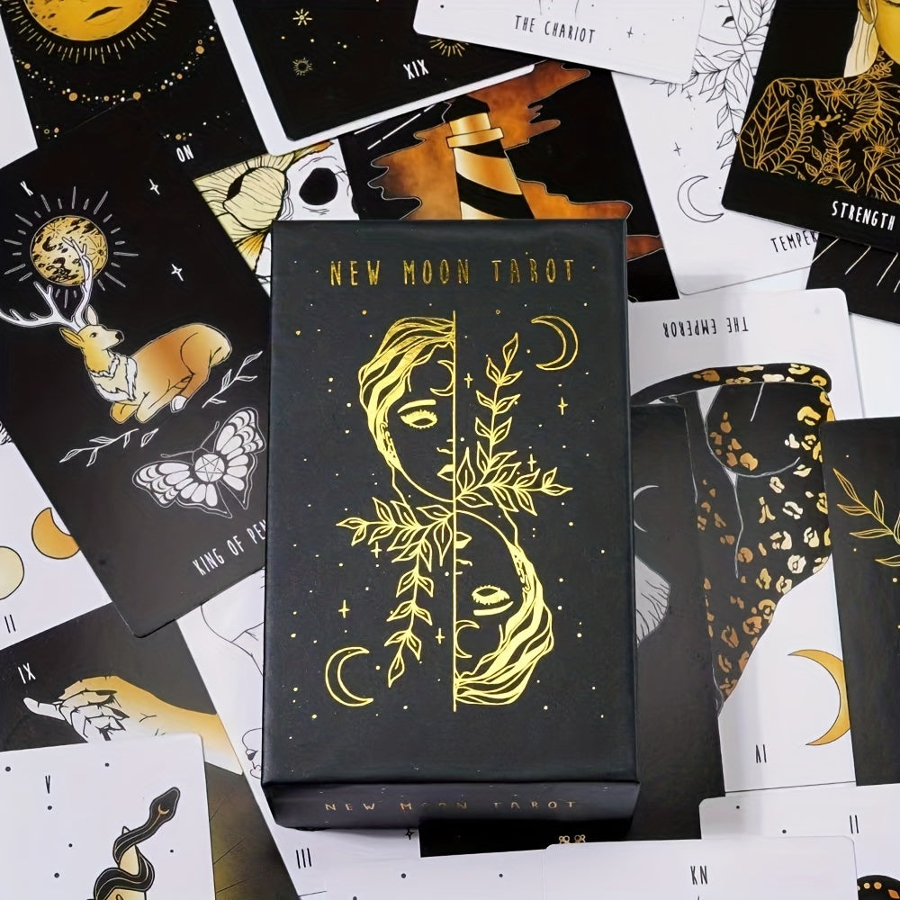 Moon Crescent Tarot Cover - Unveil Night Sky Secrets