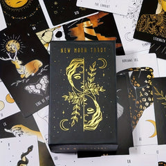 Moon Crescent Tarot Cover - Unveil Night Sky Secrets