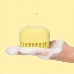 Pet Bath Brush & Shampoo Dispenser for Dogs & Cats Grooming Tool