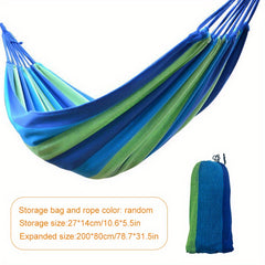 1pc Portable Outdoor Camping Hammock for 1-2 Person Hanging Bed