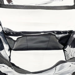 Clear Makeup Organizer Bag Cosmetic Bag With Sturdy Zipper And External Pockets