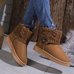 Women's Snow Boots Non Slip Fleece Lined Warm Winter Shoes