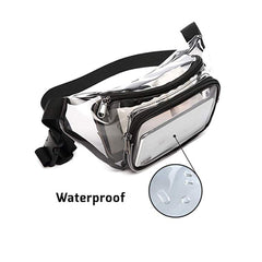 Stadium Approved Transparent Fanny Pack Waterproof Waist Bag Clear Purse