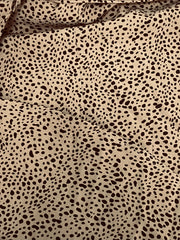 Leopard Print Dress Casual Drawstring Notched Neck Short Sleeve Dress
