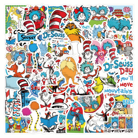 60pcs Dr Seuss Stickers Set
