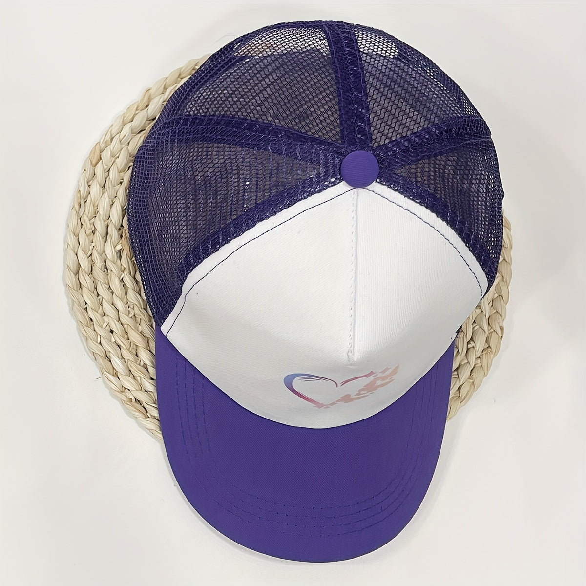Butterfly Love Trucker Hat Baseball Cap Mesh Sun Hat For Women